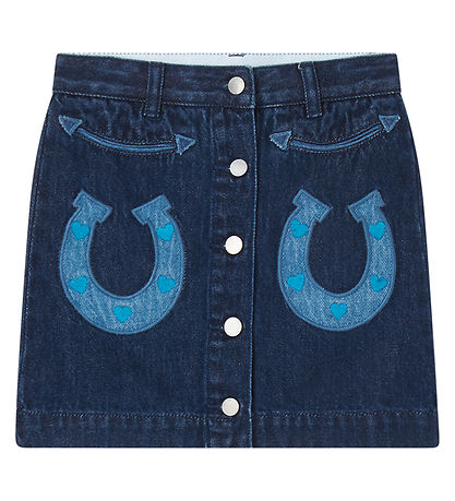Stella McCartney Kids Skirt - Denim - Blue w. Horseshoe