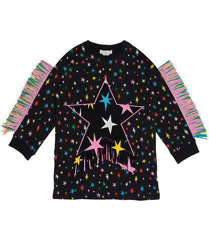Stella McCartney Kids 스웨트 드레스 - 블랙 포함 스타