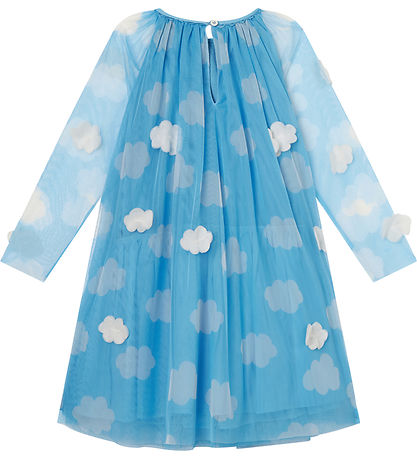 Stella McCartney Kids Tjull kjóll - Ljósblátt M. Ský