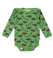 Småfolk Body L/æ - Moss Green m. Pistenmaschine