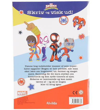 Alvilda Arbeitsmappe - Schreiben und Löschen - Marvel Spidey