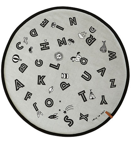 OYOY Matta - Ø120 cm - Alfabet