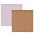 OYOY Spucktücher - 70x70cm - Muslin- 2er-Pack - Schokolade/Laven OYOY Spucktücher - 70x70cm - Muslin- 2er-Pack - Schokolade/Laven