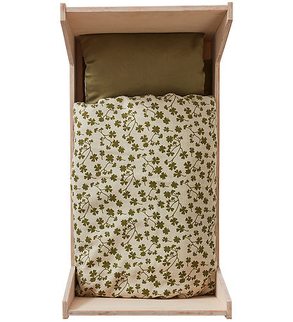 OYOY Doll Bedding w. Mattress - Clover - Olive OYOY Doll Bedding w. Mattress - Clover - Olive