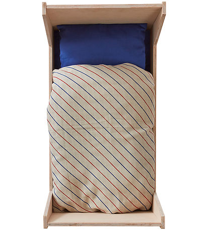 OYOY Doll Bedding w. Mattress - Striped - Blue