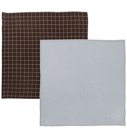 OYOY Muslin Cloths - 70x70cm - Muslin- 2-Pack - Ice Blue