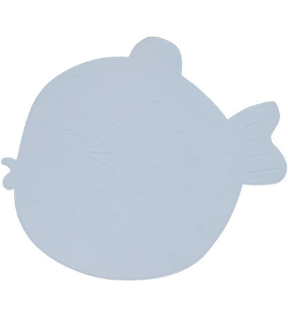 OYOY Placemat - Silicone Placemat - Little Finn - Ice Blue