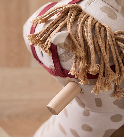 Kids Concept Schommelpaard - Gestippeld - Aiden - Wit/Beige
