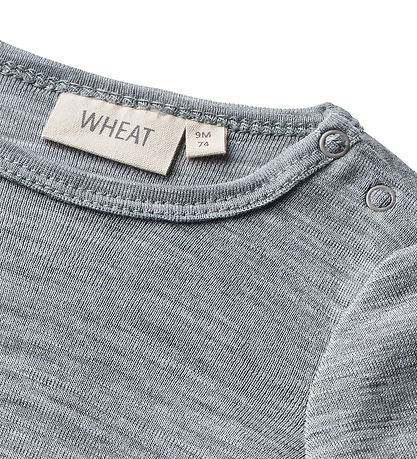 Wheat Bodysuit L/æ - Wool - Lucca - Melange Grey