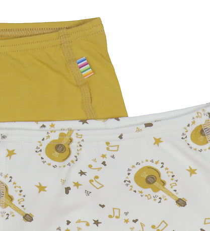 Joha Hipsters - 2-Pack - Bamboo - Yellow/Off White w. Guitar