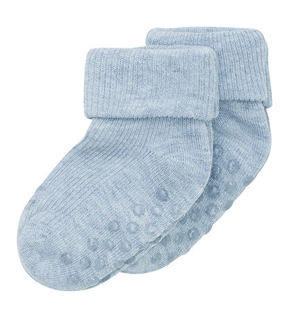 Minymo Sokken - Rib - 2-pack - Winter Sky Gemêleerd