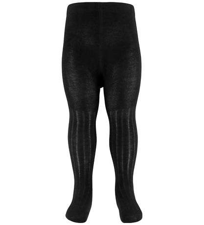 Minymo Tights - 2-Pack - Rib - Noos - Black