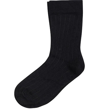 Minymo Socks - 2-Pack - Rib - Black