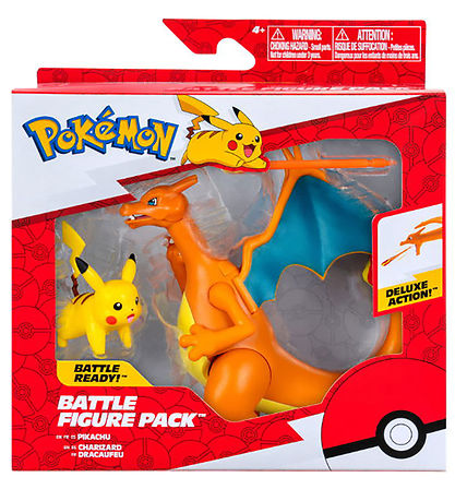 Pokémon Figure - Battle Figure 2-Pack - Charizard Duck Pikachu