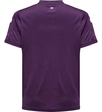 Hummel T-shirt - hmlCore XK Poly - Acai/White