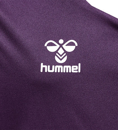 Hummel T-shirt - hmlCore XK Poly - Acai/White