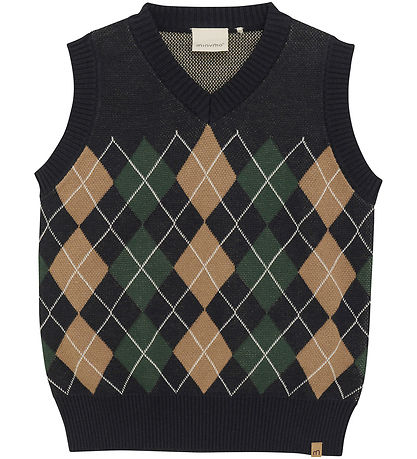 Minymo Waistcoat - Knitted - Dark Navy