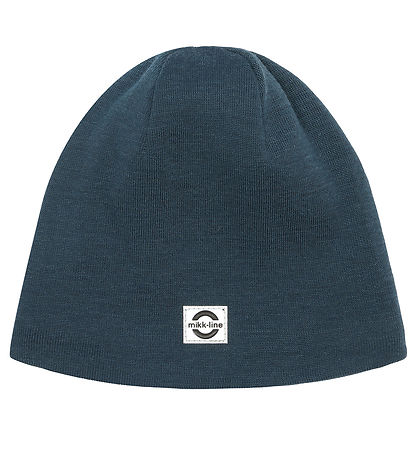 Mikk-Line Beanie - Wool/Acrylic - 2-layer - Orion Blue
