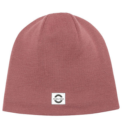 Mikk-Line Beanie - Wool/Acrylic - 2-layer - Rose Brown Mikk-Line Beanie - Wool/Acrylic - 2-layer - Rose Brown