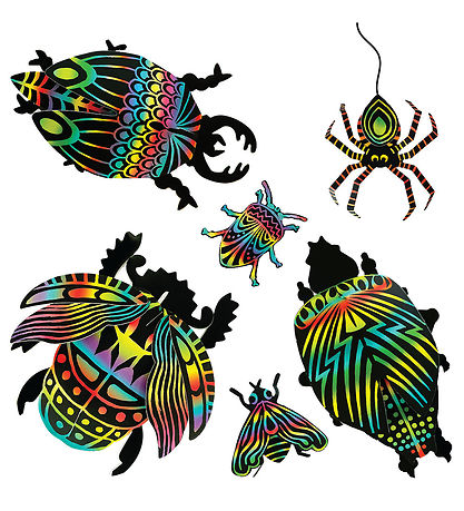 Set de Création Box Candiy - Carte à gratter 3D - Des bestioles 