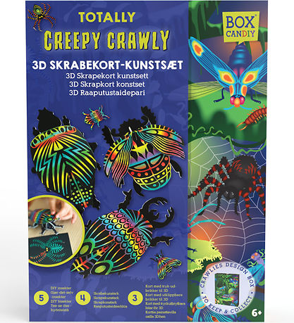 Set de Création Box Candiy - Carte à gratter 3D - Des bestioles 