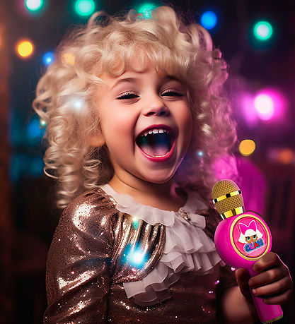 OTL Microphone - LED - Karaoke - LOL Surprise - Pink/Gold