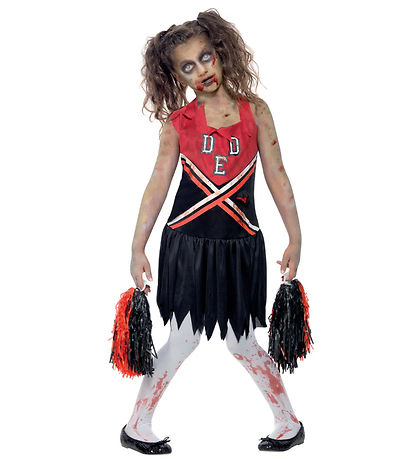 Smiffys Costume - Zombie Cheerleader - Sweet/Black