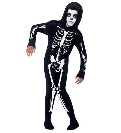 Smiffys Costume - Skeleton - Black/White Smiffys Costume - Skeleton - Black/White