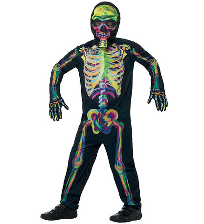 Smiffys Costume - Glow In The Dark Skeleton - Multi Smiffys Costume - Glow In The Dark Skeleton - Multi