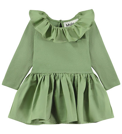 Molo Dress - Crystale - Moss Green