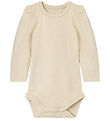 Name It Bodysuit l/s - Slim - NbfNigella - Peyote Melange