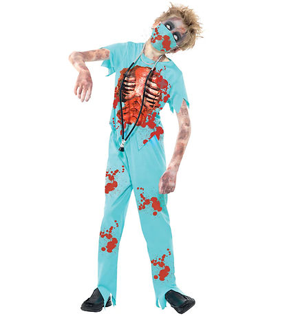 Smiffys Costume - Zombie Surgeon - Blue Smiffys Costume - Zombie Surgeon - Blue