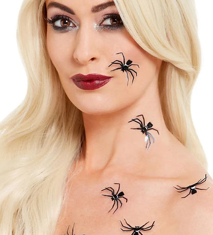 Smiffys Stickers - 3D Spider Stickers - 6-Pack - Black Smiffys Stickers - 3D Spider Stickers - 6-Pack - Black