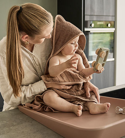 Leander Babyhandtuch - Hoodie - 80x80 cm - Clay