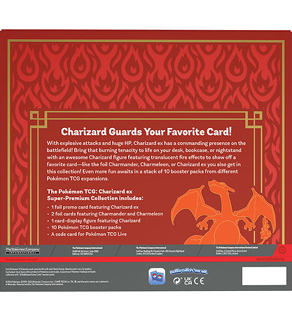 Pokémon Trading Card w. Figure - Super Premium Box - Charizard E Pokémon Trading Card w. Figure - Super Premium Box - Charizard E