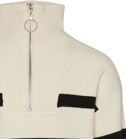 Vero Moda Girl Blouse - Knitted - VmSaba - Birch/Black