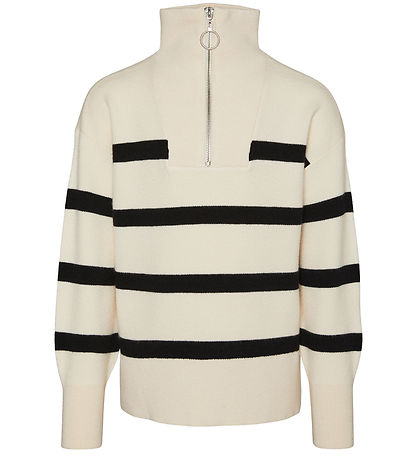 Vero Moda Girl Blouse - Knitted - VmSaba - Birch/Black