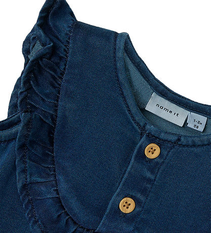 Name It Sommerdrakt - NbfRuby - Dark Blue Denim Name It Sommerdrakt - NbfRuby - Dark Blue Denim