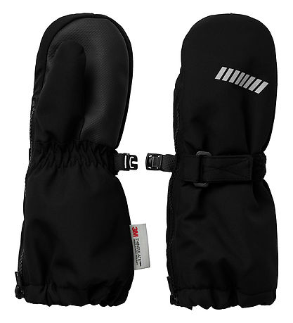 Name It Wanten m. Fleece - NmnSnow10 - Zwart m. Rits