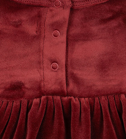 Konges Sløjd Bodysuit w. Skirt - Velvet - Jingle - Red Dahlia