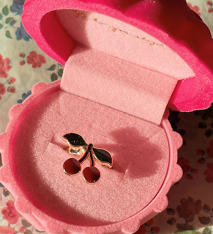 Konges Sløjd Trinket Box w. Ring - Cherry