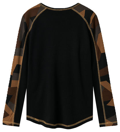 Name It Blouse - Wool - Black/Aop Name It Blouse - Wool - Black/Aop
