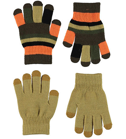 Molo Gloves - 2-Pack - Knitted - Kei - Khaki