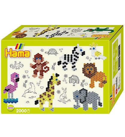 Hama Midi Gift Box - 2000 pcs - Small World Zoo Hama Midi Gift Box - 2000 pcs - Small World Zoo
