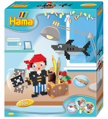 Hama Midi Gift Box - 2500 pcs - Pirate Play Hama Midi Gift Box - 2500 pcs - Pirate Play