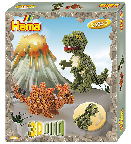 Hama Midi Gift Box - 2500 pcs - 3D Dino