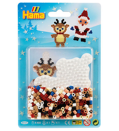 Hama Midi Bead Set - Little Christmas - 450 pcs - Elf and Reinde Hama Midi Bead Set - Little Christmas - 450 pcs - Elf and Reinde