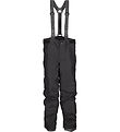 Didriksons Ski Pants w. Suspenders - Dacite - Black