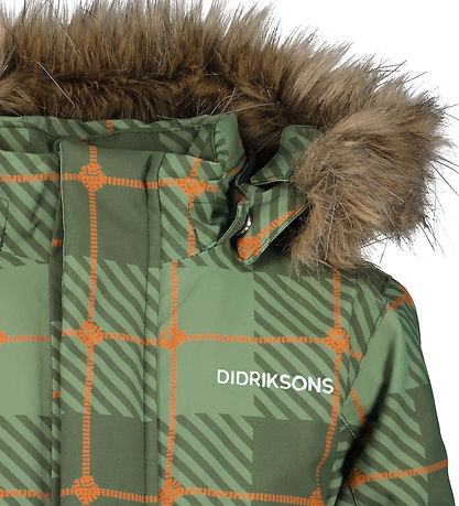 Didriksons Winterjacke - Eisbär - Thermos Pine Green