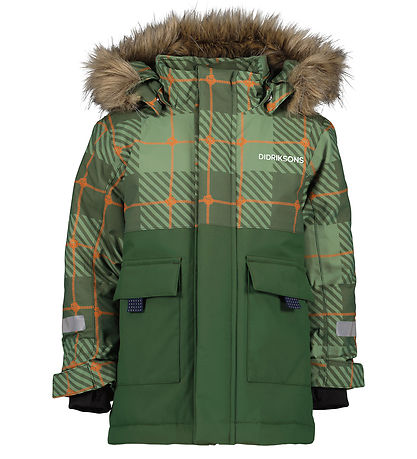 Didriksons Winterjacke - Eisbär - Thermos Pine Green
